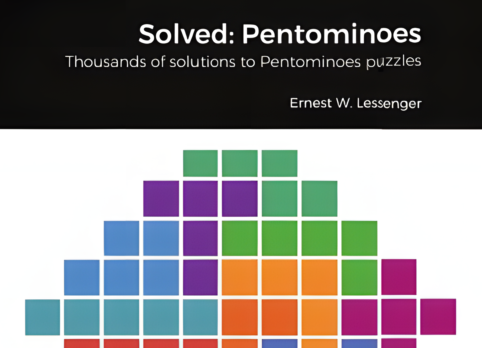 A picture of the book cover: a solved puzzle in the shape of a diamond